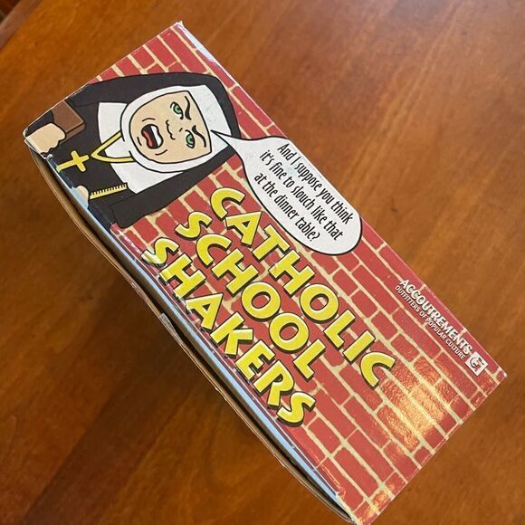 NEW. Catholic School Girl Salt & Pepper Shaker Set - Picture 5 of 5